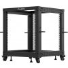 LANBERG OTVORENÝ RACK 12U 19'' 600X600-1100 NASTAVITEĽNÝ ČIERNY OR01-6112-B