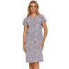 Materská nočná košeľa Naďa sivá s vetvičkami L