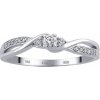 Silvego Diamantový prsten Ellen z bílého zlata velikost obvod 58 mm