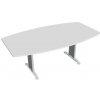 Hobis Rokovací stôl Flex, 200x75,5x110 cm, biely/kov
