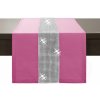 Mondo Italia Behúň na stôl Glamour so zirkónmi svetloružový Ružová 40x120 cm