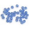 Plastové korálky kraklované Ø8 mm - (31) modrá svetlá (500 g)