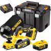 DCP580P2 DEWALT AKU BEZUHLÍKOVÝ HOBLÍK 18VOLT, 2X5,0AH BATERIE XR LI-ION, 82mm, 0-2mm UBĚR, V KUFRU T-STAK