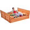 VEVOR Pieskovisko drevené 1330x1200x430MM na dvore bez baldachýnu