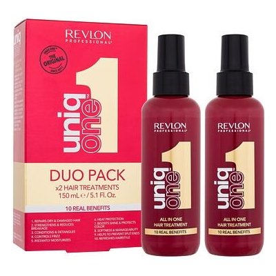 Revlon Professional Uniq One All In One Hair Treatment Duo Pack bezoplachová regenerační péče ve spreji 2x150 ml pro ženy