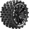 Louise RC ST-ROCK SOFT 1/10 1/2 offset 12mm hex Black Rims