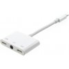 AppleKing redukcia lightning konektory 2x Lightning / jack 3,5 mm pre iPhone - biela - možnosť vrátiť tovar ZADARMO do 30tich dní