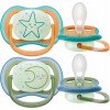 Philips Avent cumlík Ultra air Nighttime zelená 2ks