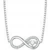 For Silver Náhrdelník Infinity Love - Striebro 925