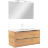 Vario Trim 100 kompletný kúpeľňový nábytok dub-dub