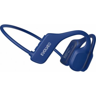 EVOLVEO BoneSwim Lite MP3 8GB, bezdrátová sluchátka na lícní kosti, modré