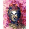 ZUTY Maľovanie podľa čísel - BUDDHA A RUŽOVÁ Rámovanie: bez rámu a bez vypnutia plátna, Rozmer: 80x100 cm