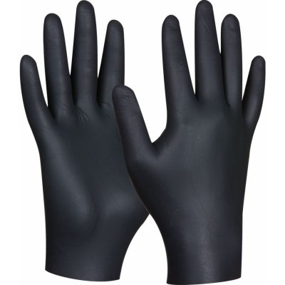 Gebol Jednorazové rukavice Black Nitril Ultra Strong, XL, nitril, 80 ks, 709632