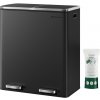 SongmicsHome Kôš na separovanie odpadu SORT, 2x30l+vrecia na odpadky, čierna/strieborná LTB60BK