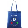 Volejbal volá - Taška bavlnená - 42 x 38 cm ( Kráľovská modrá )