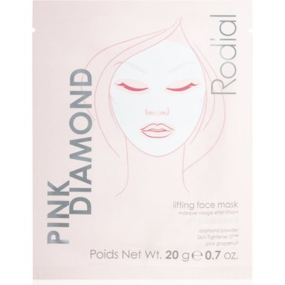 Rodial Pink Diamond Lifting Face Mask liftingová plátenná maska na tvár 4x1 ks