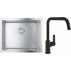 Súprava nerezový drez Grohe K700 31574SD1, kuchynská batéria Grohe Start 304702430