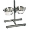 Nerezový stojan s miskami 2 x 4L