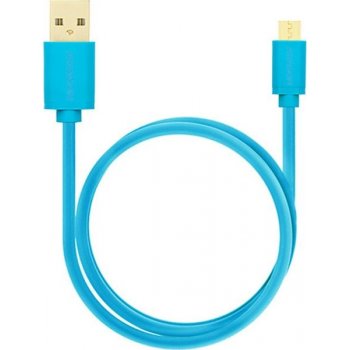 Axagon BUMM-AM05QL Micro USB 2A, 0,5m, modrý