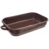 Smaltovaný pekáč s uchami 27,5 × 18 × 6,5 cm (3,22 l) – malý pekáč do rúry na pečenie