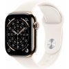 Apple Watch Series 11 GPS + Cellular 42mm Zlatý titán so svetlo ružovým športovým remienkom - S/M MF8W4WF/A