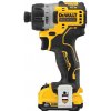 DeWALT DCF601D2 AKU/rázový šroubovák 1100 ot/min Černá, Žlutá