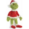 Aster Grinch - Plyšový maskot/mazlivá hračka v kostýmu Santa Clause 43 cm