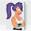 Vymalujsisam.sk Maľovanie podľa čísiel - Futurama Leela Veľkosť: 40x60cm, Rám: Na plastovej doske