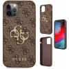 Guess PU 4G Metal Logo iPhone 12/12 Pro hnedé