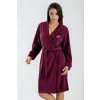 Dámsky župan froté Hannah vínový 3XL