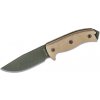 Nôž Ontario RAT-5 OD Green Plain Blade, Nylon Sheath