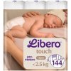 Libero Touch Plienky predčasné 0-2, 5kg Novorodenec (144ks) Libero