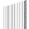 WALL CONCEPT akustický panel biela, sivý filc + MDF, 2750x604x21 mm, 1,66 m2