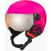 Detská lyžiarska prilba Bollé Quiz Visor Jr hot pink matte/orange gun