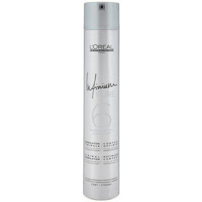 L'Oréal Professionnel Infinium Pure Strong - hypoalergénny lak na vlasy bez parfumácie so silnou fixáciou, 500 ml