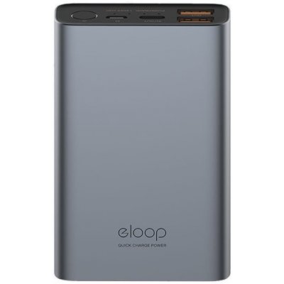 Powerbanka Eloop E36 12000mAh Quick Charge 3.0+ PD (18W) Grey (E36GREY)