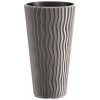 PROSPERPLAST Kvetináč SAND SLIM 29,6cm sivý kameň