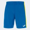MAXI SHORT futbalové šortky azúrová žltá 2XS