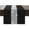 Behúň na stôl Glamour so zirkónmi čierny Čierna 40x220 cm