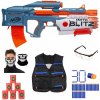 Nerf Elite 2.0 MotoBlitz F5872 + terče + 30 šípov waffle + vesta + okuliare + šatník