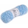 Pletacia ženilková priadza Alice 100 g - 1 ks 10 modrá svetlá