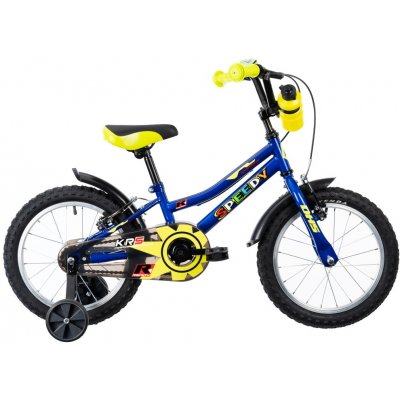 Detský bicykel DHS Speedy 1603 16" - model 2022 blue - 8" (105-125 cm)