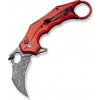 Vega CIVIVI C16016B-DS1 Incisor II vreckový nôž - karambit 6,6 cm, damašek, červená, hliník