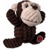 Dog Fantasy Safari opice s uzlom pískacie 18 cm