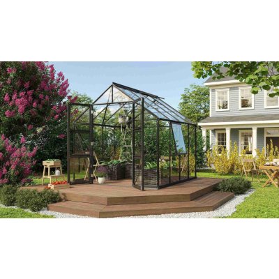 VITAVIA GARDEN skleník VITAVIA OLYMP 6700 číre sklo 3 mm čierny LG3807