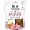 Brit maškrty Jerky Puppy Turkey Meaty Coins 80 g