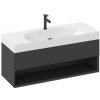 Skrinka pod umývadlo bez umývadla Ravak Lite 120x43x45 cm čierna X000001868