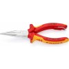 Polguľaté kliešte Knipex 25 06 160 T BK s čepieľkami TT