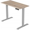 Delso Výškovo nastaviteľný stôl ADJUSTER PRO 60 x 120 cm dub sonoma / sivá