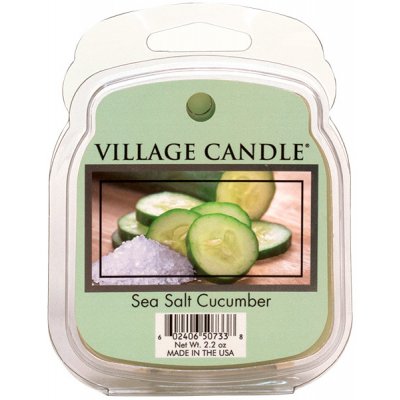 Village Candle Vosk - Sea Salt Cucumber - Morská sviežosť, 62g
